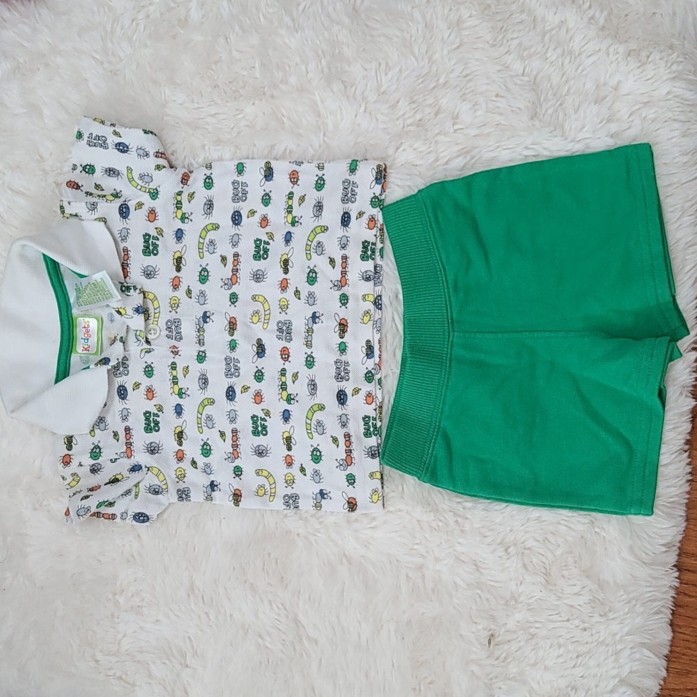 Kidgets Baby Boy Matching Shorts Set (0-6 months)